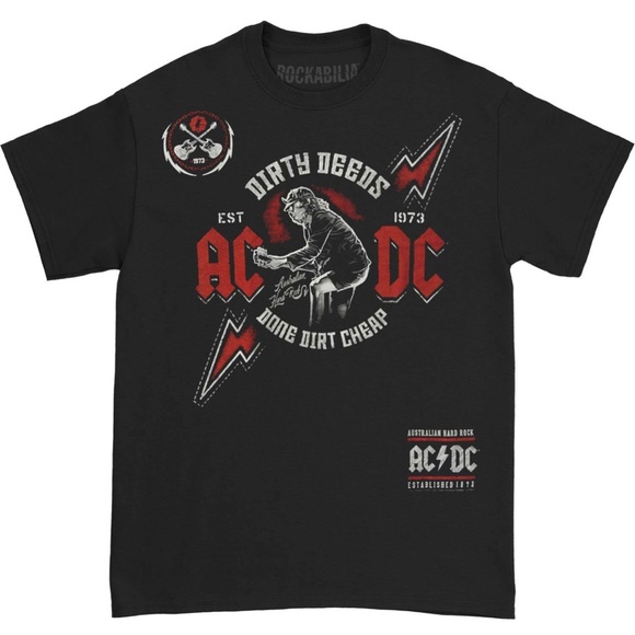 Liquid Blue | Tops | Liquid Blue Acdc Tshirt Large Australian Hard Rock ...